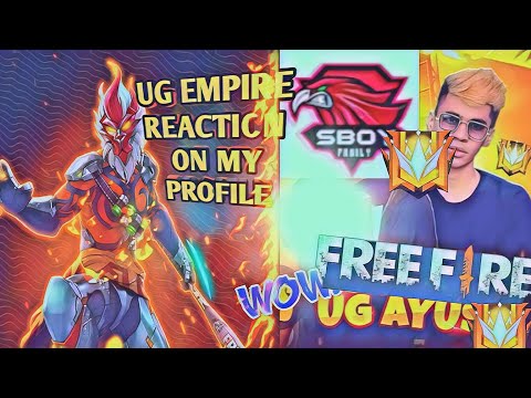 UG EMPIRE ||OP REACTION ON MY  PROFILE//#ugempire #SHADOWFAMILY#freefire #herox