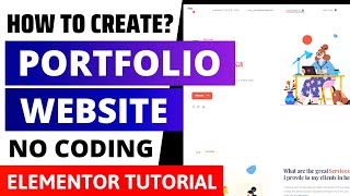 How to Create Portfolio Website using Elementor 2024? Portfolio Website WordPress Tutorial 2024
