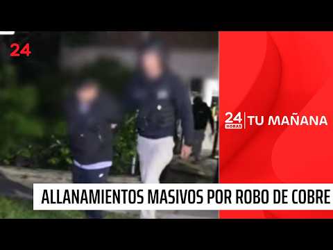 Decenas de detenidos en O'Higgins: excarabinero lideraba red dedicada al robo de cobre | 24 Horas