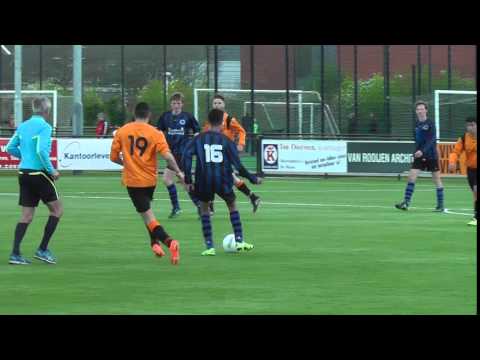 23 april 2016 VV De Meern A2 - PVC A1 com 9-1 daar gaat ie...Abel botst op keeper