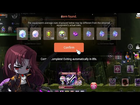 Maplestory M - 168m MDC Demon Slayer Solo's HARD VERUS HILLA! (I Didn't Think It Was Possible!)
