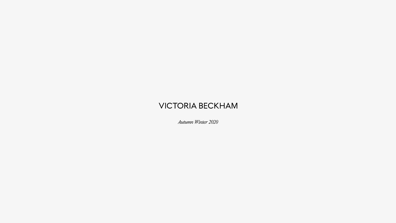 Victoria Beckham | Autumn Winter 2020 - London Fashion Week Live thumnail