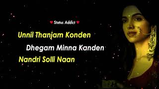 Unnil Thanjam Konden Ghoomar Lyrics - YouTube