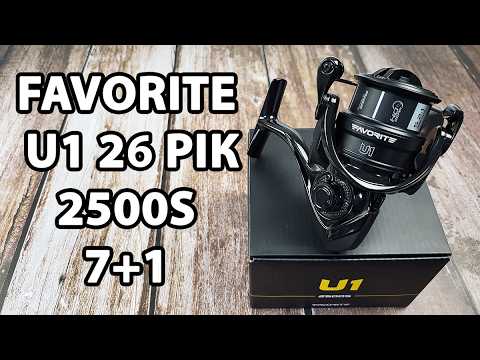 отушка Favorite U1 '26 2500S / 7+1 підшип./ 5.2:1 (низькопрофільна шпуля)