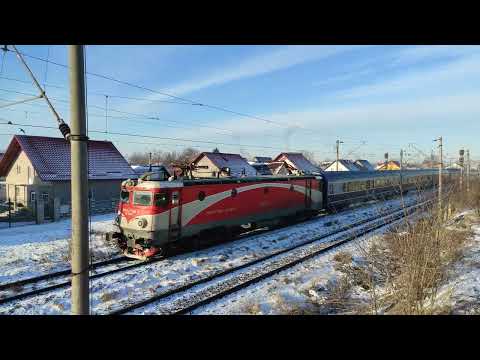 Tren IR1752 Suceava Nord - Bucuresti Nord la iesire din Veresti cu 477-598-3 - 25.01.2022