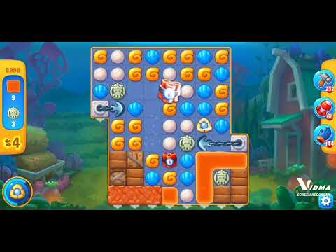 Fishdom. 8998 level no boosters and diamonds. 11 moves (❌ no lightning)