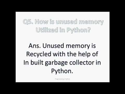 Python Tutorial Memory Management In Pythoninterview Questions Part 2 With Answers