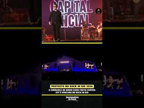 Primeiro dia de Rock in Rio teve protesto contra o STF e Vorcaro