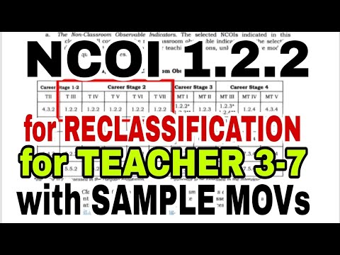 NCOI 1.2.2 for Teachers 3-7