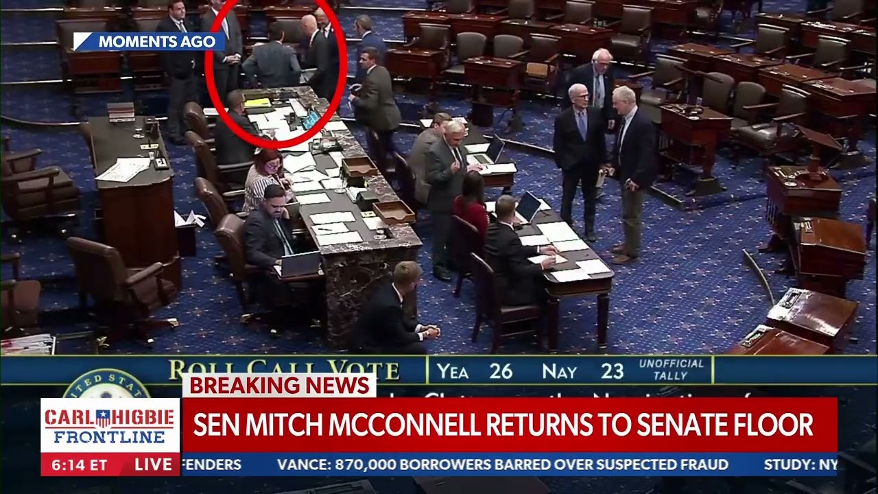 BREAKING NEWS: McConnell returns to Senate floor