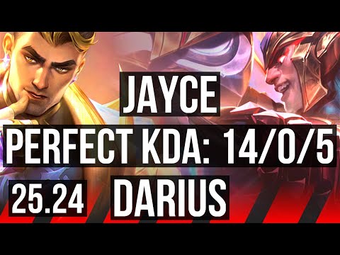 JAYCE vs DARIUS (TOP) | Perfect KDA: 14/0/5 | EUW Master | 25.24