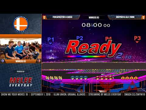 Show Me Your Moves 19 - FoxCapacitor & Carso vs. Drephen & n0ne - SSBM - Winners R3