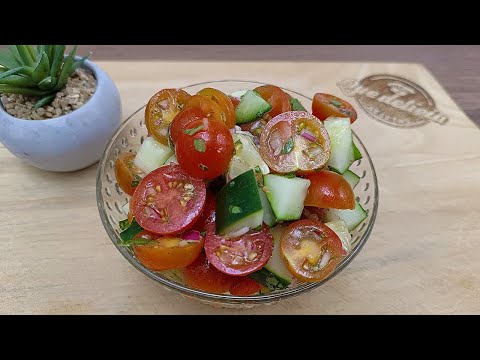 Ensalada de tomate ideal para acompañar carne asada 😋 te encantará!!!