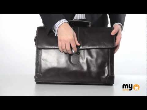 ELEGANT & LUXURIOUS ITALIAN BROWN REAL LEATHER BRIEFCASE 17 inch LAPTOP COMPATIBLE by Hideonline
