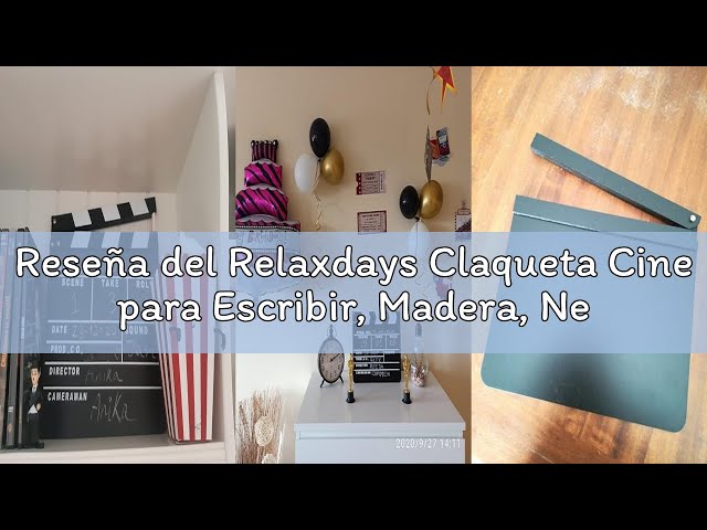 Vídeo relacionado con Relaxdays Pack de 10 Claquetas Cine para Escribir, Madera, Negro, 26 x 30 cm