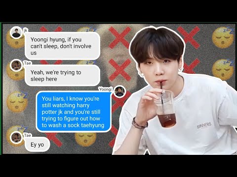 BTS text - Yoongi can't sleep?!