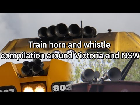 Train horns and whistles around Victoria and NSW PT1 (Only Victoria) (400 subscriber special)