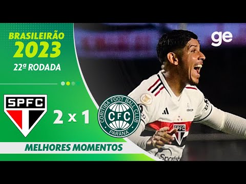 Gols e lances de São Paulo x Coritiba