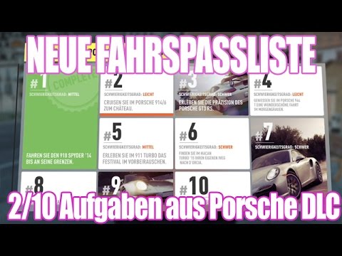 Forza Horizon 2 ★ Neue Fahrspassliste ★ PORSCHE DLC ★ Die Aufgaben 2 bis 10 Gameplay [German/HD]
