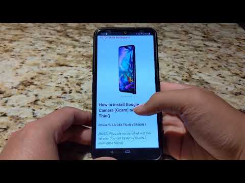 How to install GCAM (Google Camera Application) on LG G8X