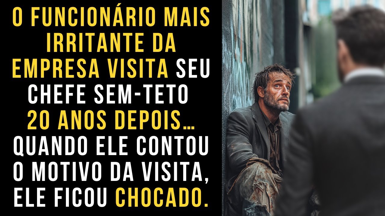 Aquele funcionário visitou seu chefe 20 anos depois. Quando ele soube o motivo da visita, ficou...
