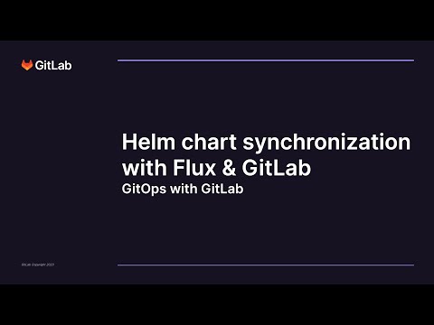 Helm chart synchronization with Flux and GitLab