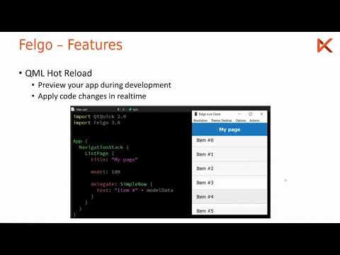 Felgo 3 QML Dev App video