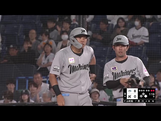 【9回裏】スタメン起用に応えた!! マリーンズ・安田尚憲 今季初ヒットを放つなど、マルチ安打の活躍!! 2025年5月16日 千葉ロッテマリーンズ 対 北海道日本ハムファイターズ