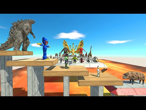 Don't Fall Into The Lava | Who Can Jump Over? - Animal Revolt Battle Simulator