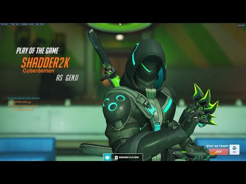 Overwatch 2 Rank 1 Genji Shadder2k Showing His Gameplay Tricks