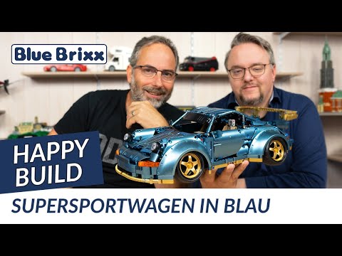 Supersportwagen in blau