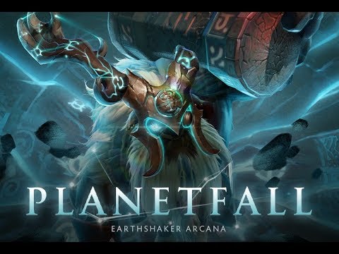 MOST EPIC ARCANA EVER!!! Earthshaker PLANETFALL ARCANA ITEM PREVIEW - BATTLE PASS TI9 DOTA 2