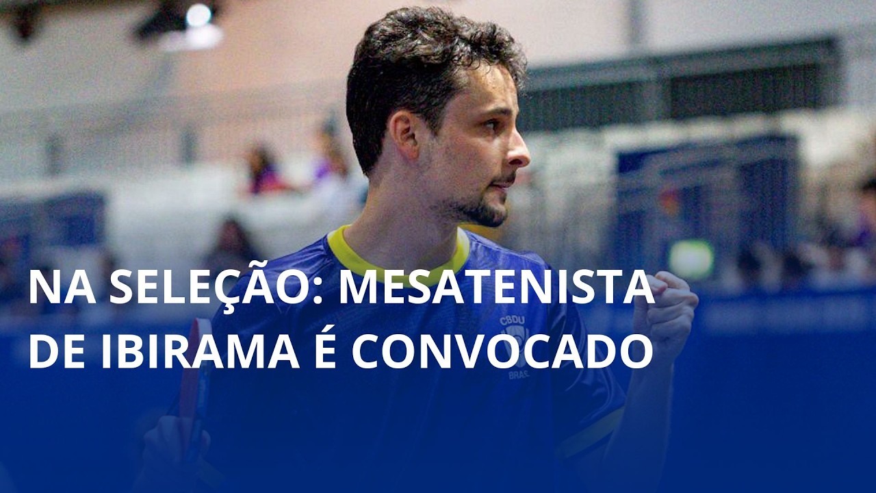 Alto Vale na Seleção: mesatenista de Ibirama é convocado 🏓
