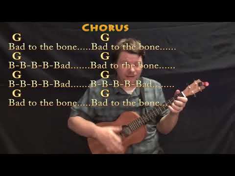 Bad to the Bone (George Thorogood) Bariuke Cover Lesson in G with Chords/Lyrics