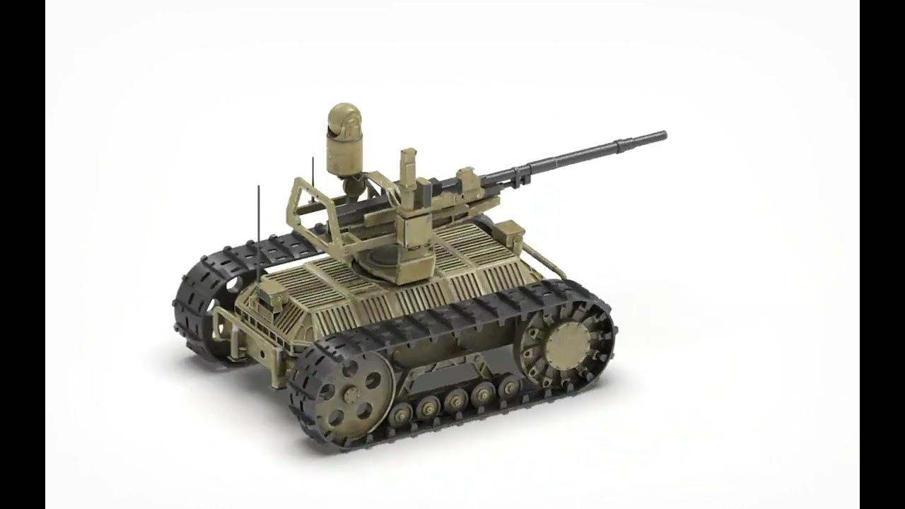 Sharp Claw I Veicolo terrestre cingolato senza pilota cinese UGV Modello 3D