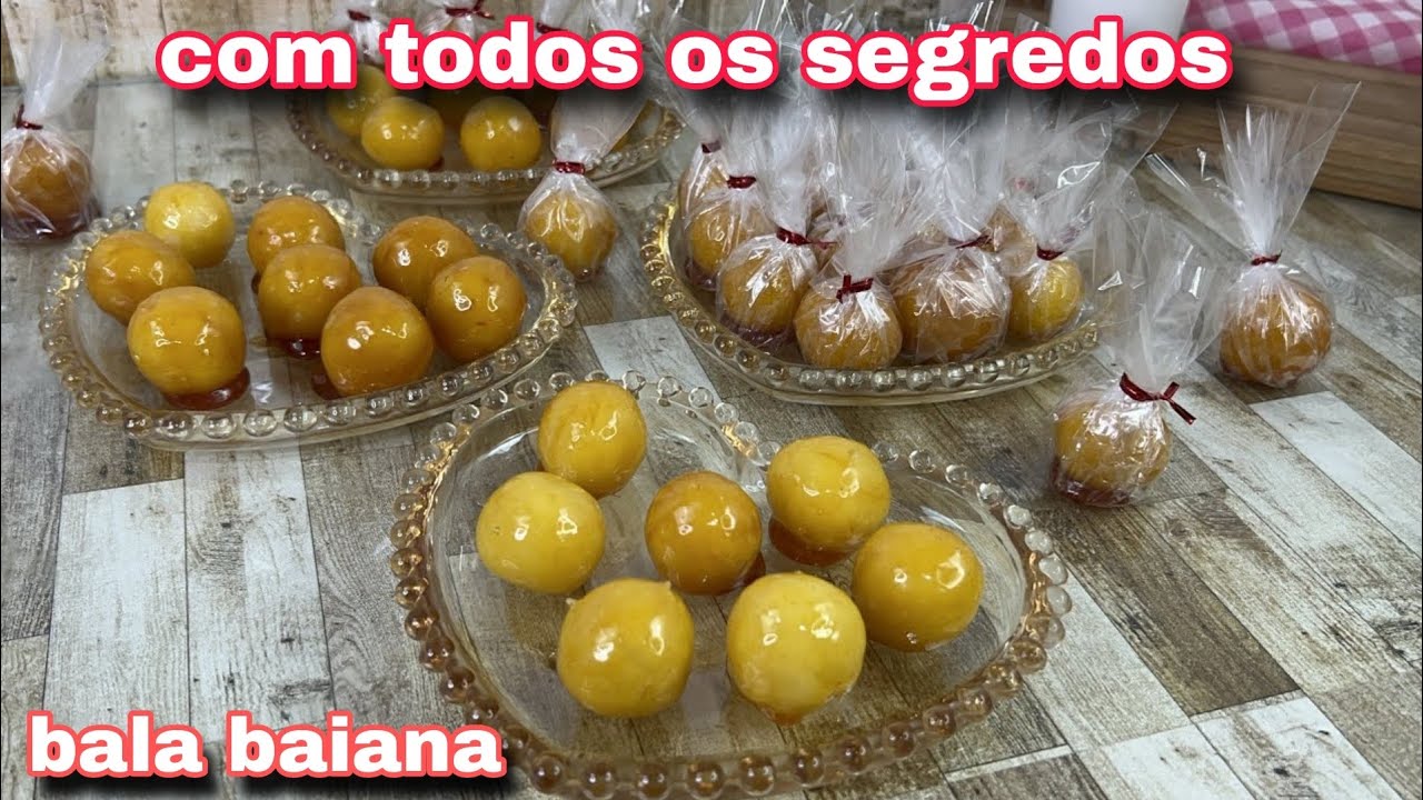 COMO PREPARAR E POR QUANTO VENDER BALA BAIANA, COM DURABILIDADE LONGA - RECEITA COMPLETA