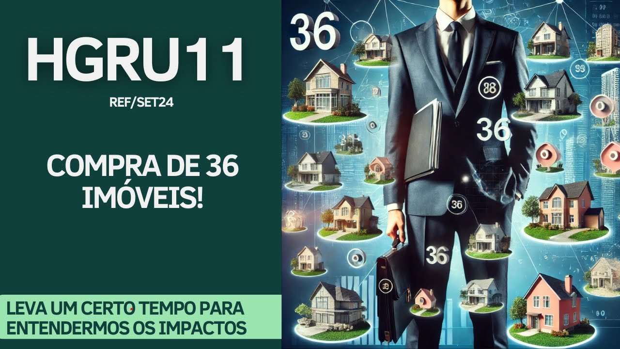 #HGRU11 | COMPRA DE 36 IMÓVEIS... FUNDO CONSOLIDADO COM O MELHOR DE RENDA URBANA