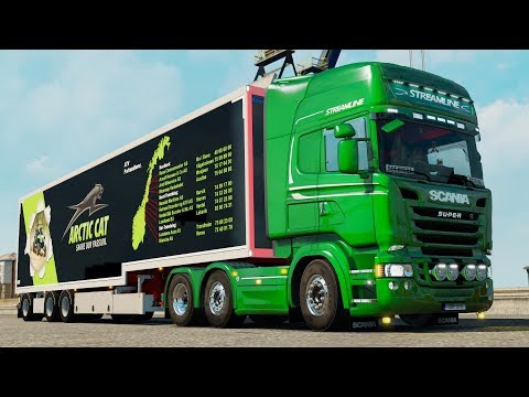 ETS2 1.30 RusMap 1.8 Scania R520  Shlisselburg - Kem