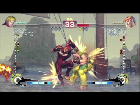 TakumaKim (Ken) Vs THEBLUEPRINT10 (Adon) SSF4 AE Ranked Matches - PSN