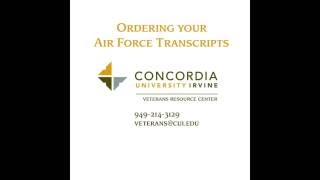 Ordering Air Force Transcripts