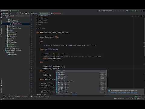 Python 28 File System Database Project Create User