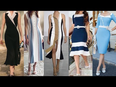 BONITOS y ELEGANTES VESTIDOS de MODA de ESTILO ATEMPORAL