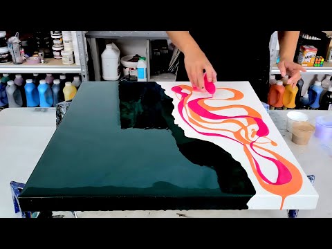 WOW 🤩 This Color Combo! - Unique Composition - Acrylic Pouring 