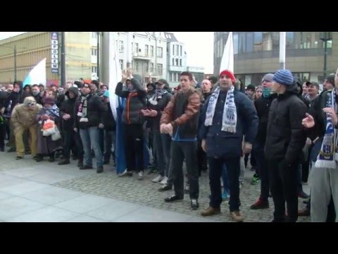 OLSZTYN24: Manifestacja kibiców Stomilu Olsztyn