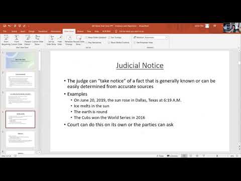 Rules of Evidence and Objections   Beginner