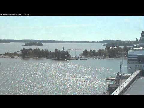 Helsinki timelapse: South Harbour webcam (summer solstice 2012)