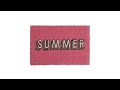 Summer Kokos Fu脽matte