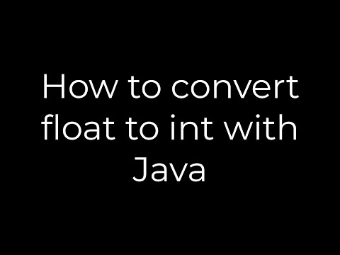 Java How To Convert Float To Int With Java5solution