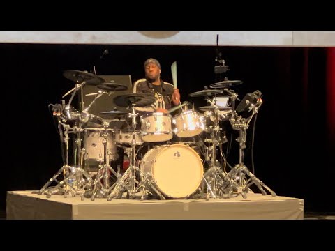 Eric Moore - Get Ur Freak On - Live Performance - UK DRUM SHOW 2022