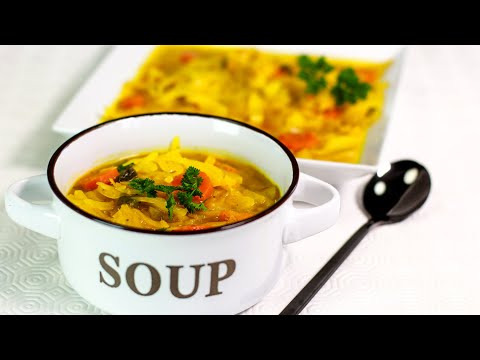 ABNEHMEN durch KOHLSUPPE mit KURKUMA - kalorienarm und gesund